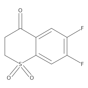 6,7-difluoro-3,4-dihydro-2H-1lambda6-benzothiopyran-1,1,4-trione结构式