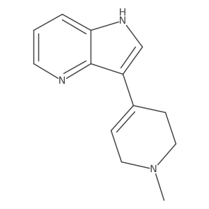 3-(1,2,3,6-tetrahydro-1-methyl-4-pyridinyl)-1H-Pyrrolo[3,2-b]pyridine结构式