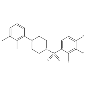 1-(2,3-Dimethylphenyl)-4-[(2,3,4-trifluorophenyl)sulfonyl]piperazine Structure