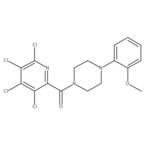 1-(2-Methoxyphenyl)-4-(3,4,5,6-tetrachloropyridine-2-carbonyl)piperazine Structure