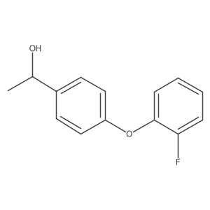 1-[4-(2-Fluorophenoxy)phenyl]ethan-1-ol结构式
