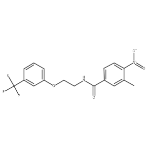 3-methyl-4-nitro-N-(2-(3-(trifluoromethyl)phenoxy)ethyl)benzamide Structure