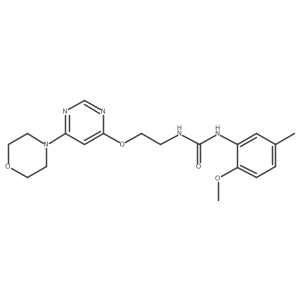 1-(2-Methoxy-5-methylphenyl)-3-(2-((6-morpholinopyrimidin-4-yl)oxy)ethyl)urea Structure
