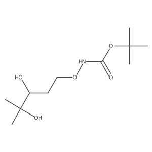 Tert-butyl 3,4-dihydroxy-4-methylpentyloxycarbamate Structure
