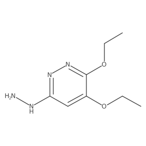 (5,6-Diethoxy-pyridazin-3-yl)hydrazine结构式