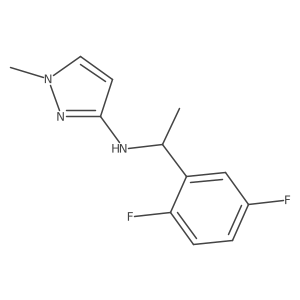 n-(1-(2,5-Difluorophenyl)ethyl)-1-methyl-1h-pyrazol-3-amine Structure