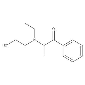 2-[Ethyl(2-hydroxyethyl)amino]-1-phenyl-1-propanone Structure