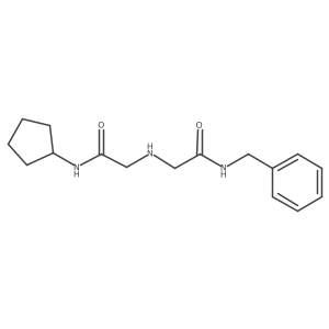Acetamide, 2-[[2-(cyclopentylamino)-2-oxoethyl]amino]-N-(phenylmethyl)- Structure