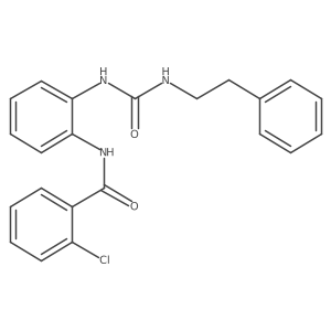 2-chloro-N-(2-(3-phenethylureido)phenyl)benzamide Structure