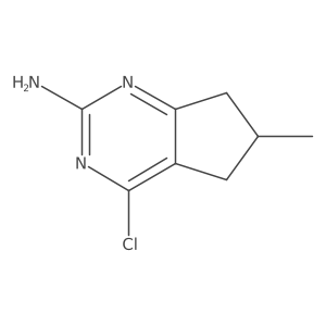 4-chloro-6-methyl-6,7-dihydro-5H-cyclopenta[d]pyrimidin-2-amine Structure
