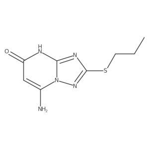 7-Amino-2-(propylthio)-[1,2,4]triazolo[1,5-a]pyrimidin-5-ol结构式