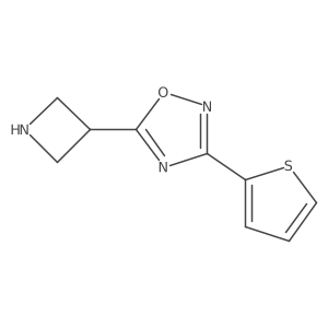 5-(Azetidin-3-yl)-3-(thiophen-2-yl)-1,2,4-oxadiazole Structure