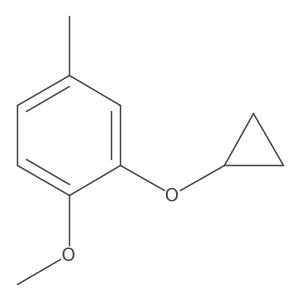 2-Cyclopropoxy-1-methoxy-4-methylbenzene结构式