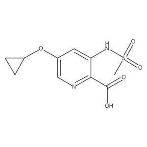5-Cyclopropoxy-3-(methylsulfonamido)picolinic acid Structure