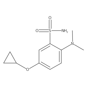 5-Cyclopropoxy-2-(dimethylamino)benzenesulfonamide Structure