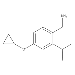 (4-Cyclopropoxy-2-isopropylphenyl)methanamine Structure