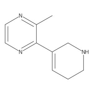 2-methyl-3-(1,2,3,6-tetrahydropyridin-5-yl)pyrazine Structure