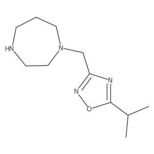 1-{[5-(Propan-2-yl)-1,2,4-oxadiazol-3-yl]methyl}-1,4-diazepane结构式