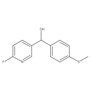 (6-Fluoropyridin-3-yl)(4-(methylthio)phenyl)methanol结构式