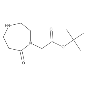 Tert-butyl 2-(7-oxo-1,4-diazepan-1-yl)acetate Structure