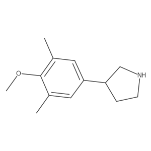 3-(4-Methoxy-3,5-dimethylphenyl)pyrrolidine Structure