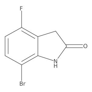 7-Bromo-4-fluoroindolin-2-one Structure