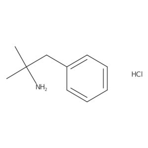 Phentermine D6 (dimethyl D6) Hydrochloride; 2-Benzylpropan-1,1,1,3,3,3-D6-2-amine hydrochloride; Phentermine-D6 HCl Structure