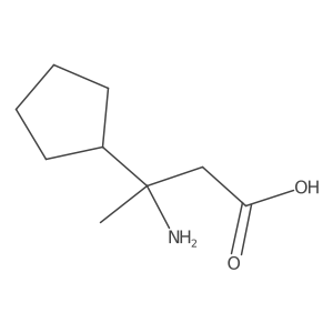 3-Amino-3-cyclopentylbutanoic acid Structure