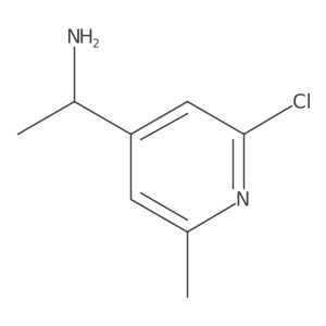 1-(2-Chloro-6-methylpyridin-4-yl)ethan-1-amine Structure