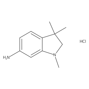 1,3,3-Trimethylindolin-6-aminehydrochloride结构式