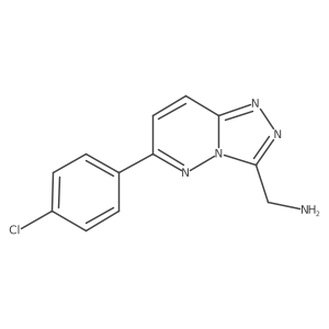 (6-(4-Chlorophenyl)-[1,2,4]triazolo[4,3-b]pyridazin-3-yl)methanamine结构式