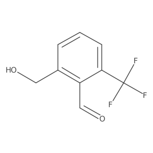 2-Hydroxymethyl-6-(trifluoromethyl)benzaldehyde Structure
