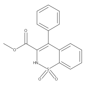 methyl 1,1-dioxo-4-phenyl-2H-1lambda6,2-benzothiazine-3-carboxylate结构式