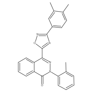 4-[3-(3,4-dimethylphenyl)-1,2,4-oxadiazol-5-yl]-2-(2-methylphenyl)phthalazin-1(2H)-one Structure