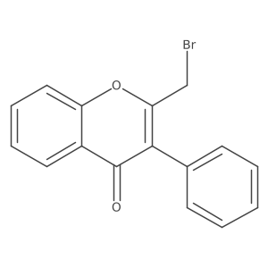 2-(Bromomethyl)-3-phenyl-4H-1-benzopyran-4-one Structure