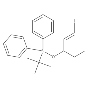 Tert-butyl-[(E,3R)-1-iodopent-1-en-3-yl]oxy-diphenylsilane Structure