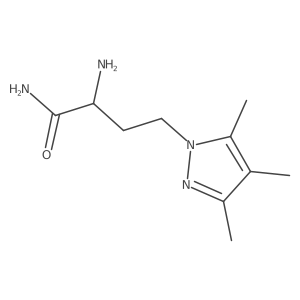 2-Amino-4-(3,4,5-trimethyl-1h-pyrazol-1-yl)butanamide Structure