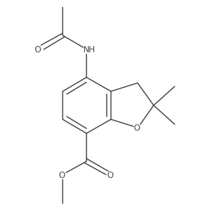 Methyl 4-acetamido-2,2-dimethyl-2,3-dihydrobenzofuran-7-carboxylate Structure