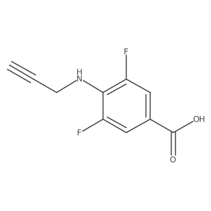 3,5-Difluoro-4-[(prop-2-yn-1-yl)amino]benzoic acid结构式