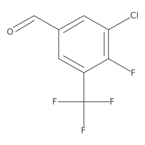 4-Fluoro-3-chloro-5-(trifluoromethyl)benzaldehyde Structure