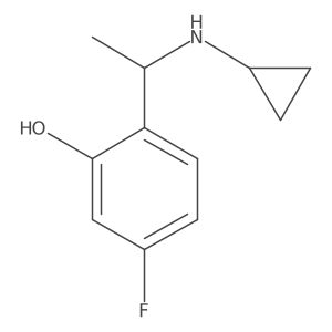 2-[1-(Cyclopropylamino)ethyl]-5-fluorophenol Structure