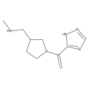 Methanone, [3-[(methylamino)methyl]-1-pyrrolidinyl]-1H-1,2,4-triazol-5-yl-结构式