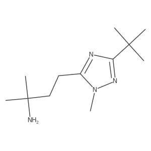 4-(3-tert-butyl-1-methyl-1H-1,2,4-triazol-5-yl)-2-methylbutan-2-amine Structure