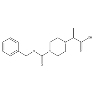 2-(4-((Benzyloxy)carbonyl)piperazin-1-yl)propanoic acid Structure