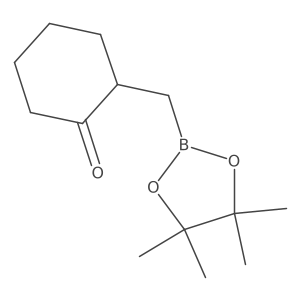 2-[(4,4,5,5-Tetramethyl-1,3,2-dioxaborolan-2-yl)methyl]cyclohexanone Structure