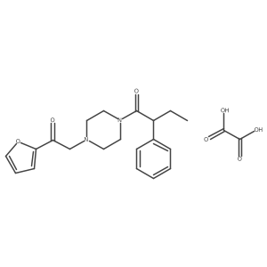 1-(4-(2-(Furan-2-yl)-2-oxoethyl)piperazin-1-yl)-2-phenylbutan-1-one oxalate结构式