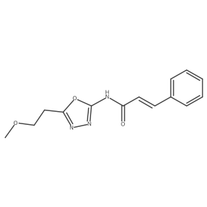 N-(5-(2-methoxyethyl)-1,3,4-oxadiazol-2-yl)cinnamamide Structure