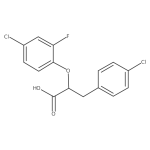 Benzenepropanoic acid, 4-chloro-I+/--(4-chloro-2-fluorophenoxy)-, (I+/-S)-结构式