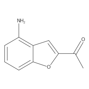 1-(4-Aminobenzofuran-2-yl)ethanone Structure