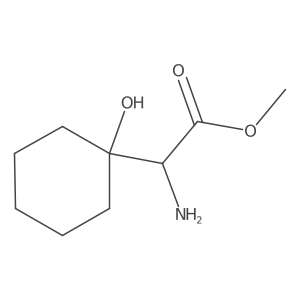 Methyl 2-amino-2-(1-hydroxycyclohexyl)acetate结构式